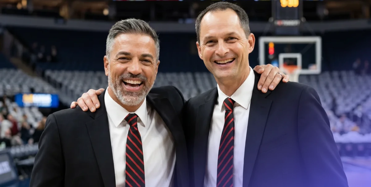 Arturas Karnisovas (Chicago Bulls Executive VP of Basketball Operations) & Steve Jackson (ManiaPlay Founder), February 2023